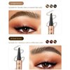 Eyebrow Pencil,Waterproof Brow Pen with Micro-Fork Tip,Smudgeproof Long Lasting Fine Sketch Microblading Pen，Natural Looking Eye Makeup Eyebrow Pen-01#Light coffee color