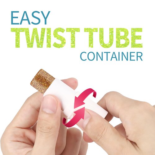 Gold Body Glitter Stick Shimmer Sparkle Face Glitter for Face Body Hair Eyes, Glitter Makeup Stick for Rave Festival Party Concerts, Long-Lasting Vegan Cruelty-Free