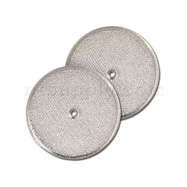 Aluminum Round Range Hood Filter, 9-1/2" Rd x 3/32" With Center Hole, Pack of 2