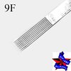 Tattoo Needles,New Star Tattoo Box Of 50#12 9F Flat Shader Premade Sterile Tattoo Needles Supply 1209F
