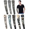 iToolai Temporary Tattoo Sleeves for Men, 8 pcs Set UV Protection Cooling Tattoo Arm Sleeves Slip on(Tribal Designs)
