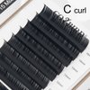 COZBIRD Classic Eyelash Extensions Supplies Individual Lashes Single 0.07mm D curl 11mm Premium Faux Mink Soft Matte Black Handmade