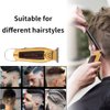 Beard Trimmer for Men, Professional Electric Hair Cutting Machine Hair Trimmer, Fine-Cut Hair Trimmer, Electric Cordless Hair Clippers with Beard Shaping Tools(Gold)