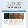 Knight & Wilson PurePlex Cream Hair Bleach. Powder Free. Bond Reconstructing. Up to 8 of Lift, Protects & Repairs during Lightening. Complete bleaching kit with tint bowl and brush. Ammonia Free.