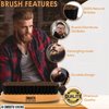Smooth Viking Beard Brush & Comb Gift Set for Men - Natural Boar Bristle Hair Brush & Wooden Comb - Facial Hair Styling, Grooming & Shaping Tools