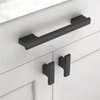 Asidrama 10 Pack Matte Black Kitchen Cabinet Knobs Dresser Knobs Drawer Knobs Cabinet Hardware Zinc Knobs for Dresser Drawers