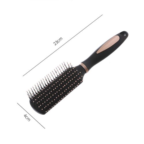 RN BEAUTY Anti-Static Massage Hair Brush for Men and Women Adults and Kids Nylon Bristle Pins Brushes Blow Dry Detangle Hairbrush Comb for All Wet or Dry Hair Types Styling - Rectangle