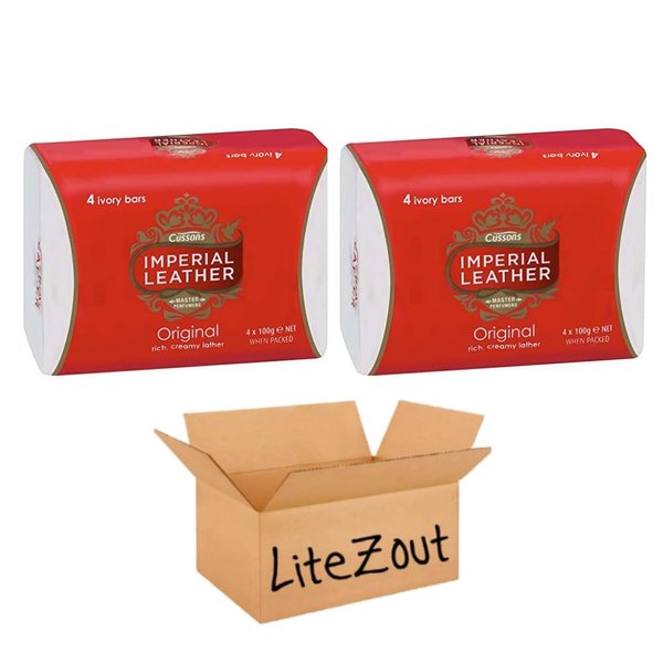 LiteZout Imperial Leather Cussons Original 4ct Bar Soap (2 pack)