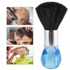 Barber Brush Neck Duster,1969/5000 Professional Hairdressing & Salon Neck Face Duster Brush Hair Cleaning Sweep Hair Brush Comfortable Handle Hairdressing Styling Tool(blue)