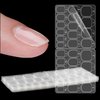 Laza 10 Sheets 300 Pcs Clear Nail Adhesive Tabs 15 Sizes Waterproof Fake Nail Glue Sticker Super Sticky Nail Bond Double Sided Jelly Glue for Press On Nails Stickers Manicure Nail Glue Tabs No Crease