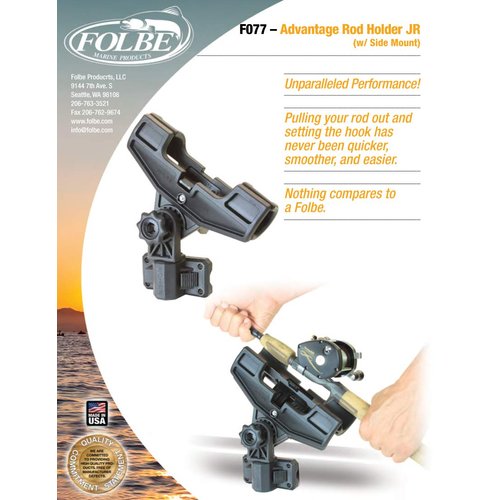 Folbe F077 - Advantage JR Fishing Rod Holder - Side (Gunnel) Mount