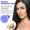 Dragon Honor 2PCS Shampoo Bar For Gray Hair, Purple Shampoo Bar for Thinning Hair, Shampoo And Conditioner Bars For Grey Hair, For Men & Women