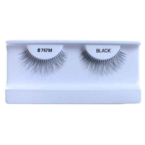 30 Pairs False Eyelashes Fake Eyelashes 100% Human Hair Black #747M