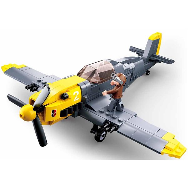 General Jim’s Military Brick Building Set- World War 2 German Fighter Jet BF-109 Building Blocks Model Brick Building for History Enthusiasts, Teens and Adults