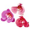 3PCS Flower Hair Clips,Butterfly Orchid Hairpin,Orchid Hair Clip for Teens Women Summer,Hair Barrettes for Bride Wedding Accessories Beach Party Wedding Decoration
