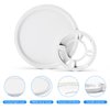 MOONSEA LED Flush Mount Ceiling Light, Super Slim 7 inch LED Ceiling Light, 6500K Daylight LED Ceiling Light for Bedroom, Living Room, Dining Room