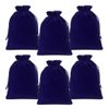Lucky Monet 25/50/100PCS Velvet Drawstring Bags Jewelry Pouches for Christmas Birthday Party Wedding Favors Gift Candy Headphones Art and DIY Craft (25Pcs, Royal Blue, 4” x 6”)