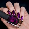 ILNP Jet Setter - Black-Based Pink Magnetic Holographic Nail Polish