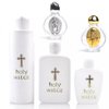Holy Water Pope Francis Vial ✞ Pope Blessed Portable Bottle ✞ The Only Authentic Certified Holy Water Font Online ✞ Vatican Direct Baptism Wedding Christian Catholic God Jesus Religious (100mL)