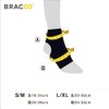 Bracoo Ankle Support Brace For Men & Women, Adjustable Compression Sleeve Strap Wrap, Sprain, Arthritis, Pain Relief, Sports Injuries and Recovery, Breathable Neoprene Brace, FS10
