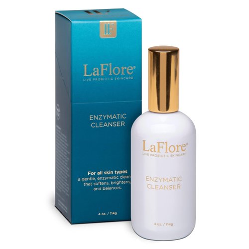 LaFlore Enzymatic Skin Cleanser - Skin-Balancing, Face Wash to Gently Cleanse and Remove Dirt, Oils, Pollutants, Makeup and Other Impurities - Vegan, Cruelty-Free & for All Skin Types