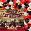Kreatwow Lumberjack Birthday Party Decorations Balloon Garland Arch Kit Buffalo Plaid Birthday Party Banner Supplies Camping Bear Wild Birthday Decor for 1st 2nd 3rd Boys Girls