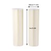 DONNGYZ Foldable Paper Columns 2 Pcs Display Pedestals, Cream White Wedding Centerpieces Display, Cylinder Flower Stand, Paper Roman Pillar for Engagement Birthday Party Decoration - 20 Folds, XXL
