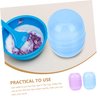 Beatifufu 2pcs Hairdressing Shaker Hair Coloring Bowl Mixture Hair Coloring Mix Cup Salon Tint Hair Styling Tools Hair Color Treatments Hair Tint Bowl Pp Modeling Mask