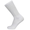3 Pairs of Non-Skid Diabetic Crew Socks, Non Binding Top Therapeutic Cotton Gripper Socks (White, Size: 13-15)