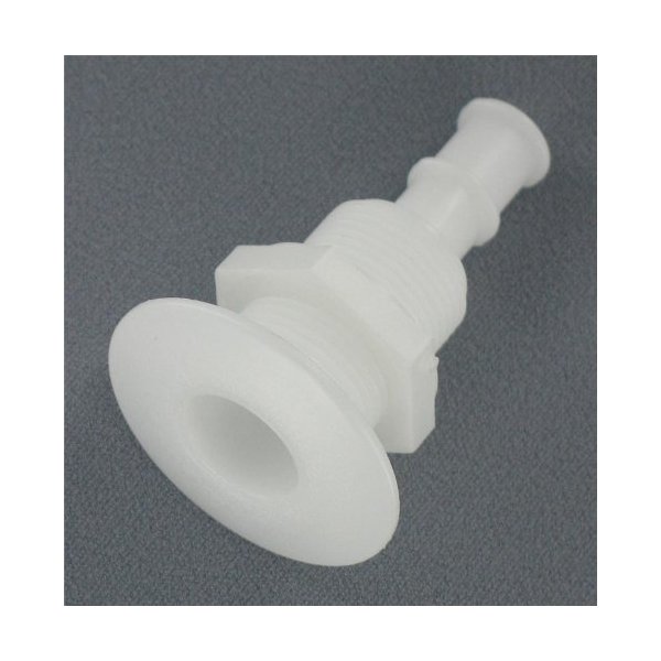 Replacement Boat Parts 3/4" White Straight Thru Hull