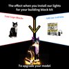 Kyglaring LED Lighting Kit for Lego Ideas Tuxedo Cat Model Kit, Compatible with Lego 21349 (Lego Sets Not Included)