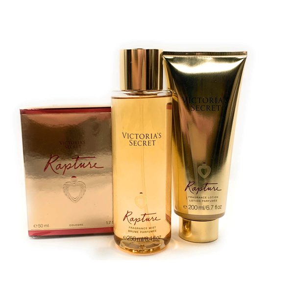 Victoria's Secret Rapture Eau de Parfum 3 Piece Bundle