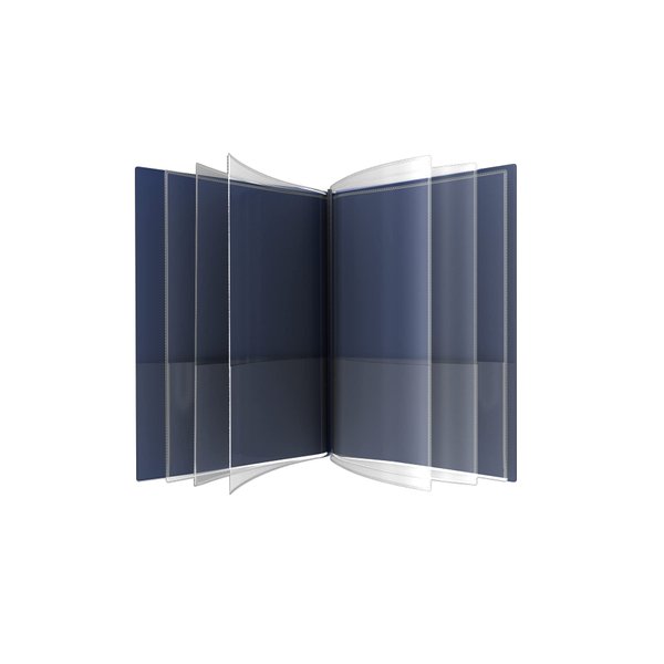 Nicky's® Multi Pocket Organizer, 10 or 14 Page Folder, Waterproof, Patented Tear-Resistant, Flexible Plastic, Proudly Made in USA, Binder Substitute. (14-in-1 Navy Blue)