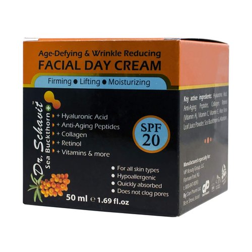 DR. SCHAVIT Sea Buckthorn+ Age-Defying & Wrinkle Reducing Day Cream - Collagen Retinol Anti Wrinkle Face Cream SPF 20 - Wrinkle Repair Day Cream Moisturizer Protects and Hydrates Skin 1.7 oz