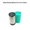 MOWFILL 2 Pack 793569 Air Filter With 793685 Pre Filter Replace for BS 4241 5415 793569 791630 John Deere GY21055 MIU11511 Bad Boy 063-4026-00