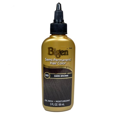 Bigen Semi Permanent Hair Color #Db2 Darkest Brown, 3 oz (Pack of 5)