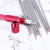 Exceart 20Pcs Tattoo Pen Holder For Skin Marking Pen Skin Surfer Stencil Pen Holder (Red Pen Holder Purple Pen Refill)