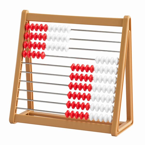 edxeducation Abacus - In Home Learning Manipulative for Early Math - 10 Row Counting Frame - Teach Counting, Addition and Subtraction