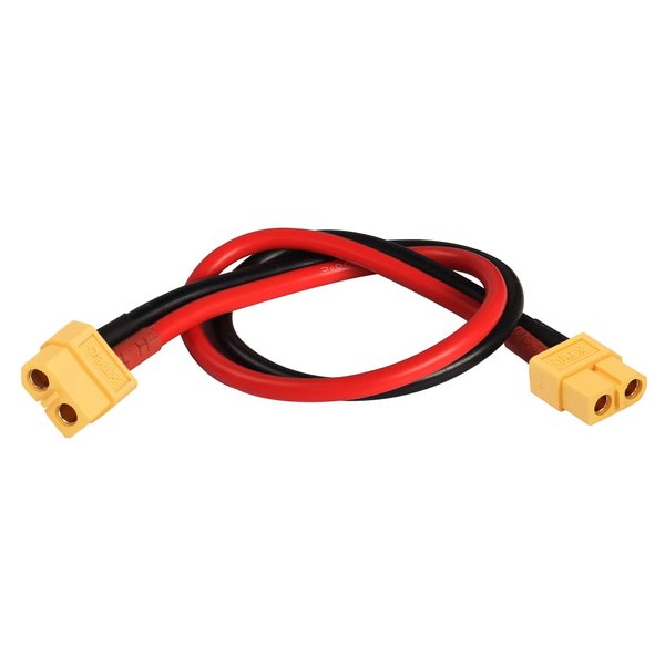 MEIRIYFA XT60 XT-60 Extension Cable, XT60 Female to XT60 Female Adapter Converter Extension Cord with 33.5CM 12AWG Wire for RC Lipo Battery