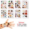 88 PCs Pirate Party Supplies Favors Pirate Keychain Rings Bracelets Pirate Eye Patch Mustache Tattoos Stickers Pirate Party Favors Decoration