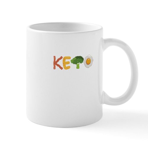 CafePress Awesome Keto Diet Vegan Veganism Organic Vege Mugs 11 oz (325 ml) Ceramic Coffee Mug