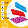 6PCS Silicone Molds Puppy Dog Paw and Bone, Elegant Chocolate Molds for Baking, Non-Stick gummy molds, Dog Treat Molds, Used for Chocolate, Candy,Pudding, Jelly,Ice Cube,Biscuits,Dog Treat by AOULELA