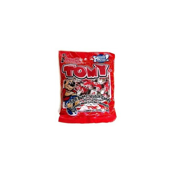 Tomy Rich Butterscotch Candy, 5 oz bags (Pack of 6)