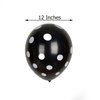 Efavormart 25 Pack | 12" Black and White Fun Polka Dot Latex Party Balloons