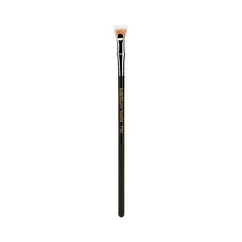 Bdellium Tools Professional Makeup Brush - Maestro Series 730 Bent Mascara Fan - With Soft Synthetic Fibers, For Applying Mascara (Black, 1pc)