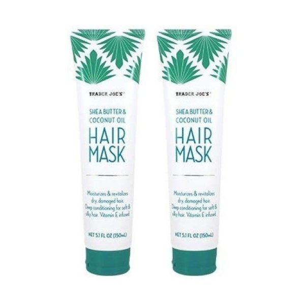 Trader Joe's Shea Butter & Coconut Oil Hair Mask 5.1 FL OZ - 2-Pack Y