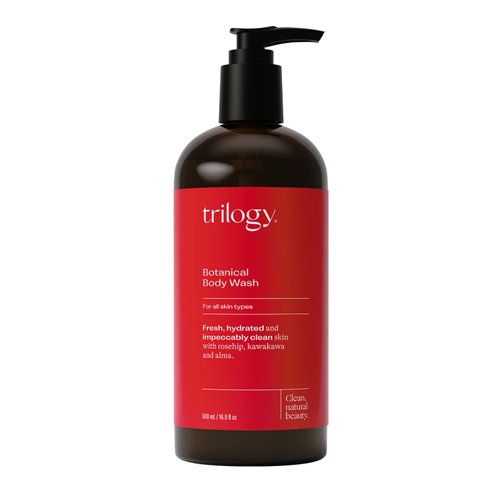 Trilogy Botanical Body Wash, For All Skin Types - Fresh, Hydrated & Impeccably Clean Skin with Rosehip, Kawakawa & Amla, 16.9 Fl Oz