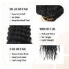 BLL Ocean Wave Crochet Hair Deep Wave Curly Braiding Hair For Boho Braids 2 Packs Long Wavy Braiding Synthetic Hair Extensions For Black Women (30 Inch(Pack of 2), 1B)