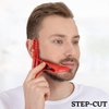 SIDECHEEK Three-dimensional Beard Shaping Tool, Shaving Template, Beard Shaper, Stencil & Guide | Beard Lineup Tool for a Symmetric Curved or Step Cut | Ideal for Sideburns, Jaw & Cheek Line