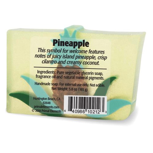 Primal Elements Bar Soap in Shrinkwrap, Pineapple, 6 Ounce